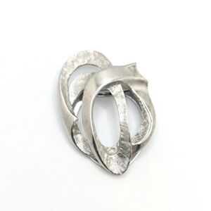 Lieba Silver tone Scarf Clip.  It Could Be  Antique  (see last picture)